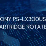 Diagram illustrating fix for Sony PS-LX300USB cartridge rotation issue