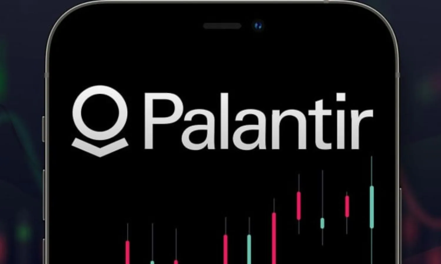 Graph showing Palantir stock (PLTR) performance in 2025 with upward trend, reflecting growth in AI and government contracts